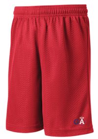 Guardian Angels Gym Shorts, Boys-RED